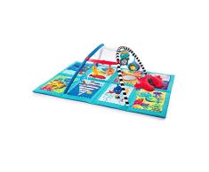 Baby Einstein Discovery Seas Spieldecke mit Spielbogen, Lichtern und Musik, extra groß, kann zu einem Bilderbuch gefaltet werden