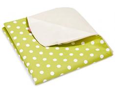 Ideenreich 2326 Wickelauflagenbezug rutschfest, Punkt, grün