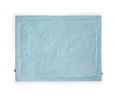 Jollein 017-513-65036 Krabbeldecke, 80 x 100 cm, Comfy fleece, lagoon/jade