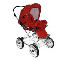 Eichhorn Buggy 419LUX-K042-AIR-0 Sportwagen mit Automatikgestell, Luftrad, rot