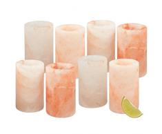 Deco Himalaya-Salz shot Gläser, Set von 8 AllNatural FDA genehmigt 3Rosa Tequila shot Gläser