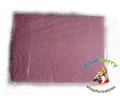 blueberryshop 2 Stück Frottee Spannbetttuch für Kinderzimmer/Babybett/Moses Korb/Kinderbett, 90 cm Länge x 40 cm Breite, pink