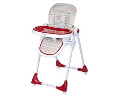 Safety 1st Kiwi Hochstuhl, höhenverstellbar, Tischchen mit abnehmbarem Tablett, kompakt zusammenklappbar, ab ca. 6 Monate bis max. 15 kg, rot