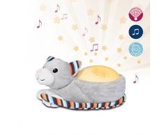 Zazu Kinder Star Projektor Nachtlicht mit Musik, Kiki das Kätzchen grau