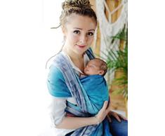 Little Frog 6926 Jacquard Baby Tragetuch, Größe 5, Navy Illusion, blau, 260 g