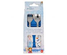 Disney Frozen Iridescent Aqua Besteck-Set, Metall, 2 Stück
