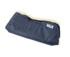 Altabebe MT2800LP-62 Lammfell Handmuff für Kinderwagen Nordkap Kollektion, marine, blau