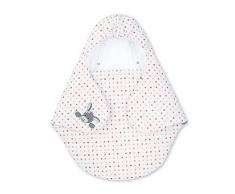 Sterntaler Einschlagdecke wattiert Emmi Girl, Alter: Für Babys ab der Geburt, 75 x 90 cm, Weiß/Rosa