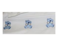 Sarah Sherrington Designs Bettlaken für Babybett, Bärenmotiv, Blau