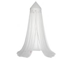 TAFTAN MK-508 Herzen Silber Moskitonetz für Wiege bis zum Grossbett, in 2 farben verfügbar