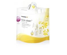 Medela Quick-Clean Mikrowellenbeutel, Sterilisator für Babyflaschen, Sauger und Stillzubehör in der Mikrowelle, bis zu 20 Mal verwendbar, 5er Pack