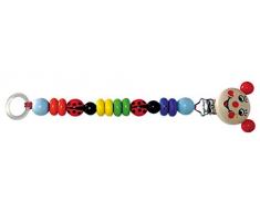 Hess Holzspielzeug 13622 - Schnullerkette aus Holz, Käfer, ca. 21 cm