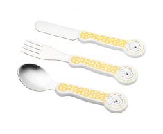 BabyCalin ZEN225903 Besteck, Winnie Hunnen, 3er Set, mehrfarbig, 3 Stück