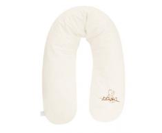 Julius Zöllner 4670410310 - Organic Bär Apfel Stillkissen Banane Perlen mit Applikation, ca. 190 cm (Außenmaß)