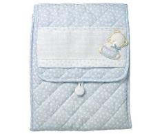 Filet Wickelunterlage, tragbar, zusammenklappbar, für Babys und Kleinkinder, Windelwechsel, Blau