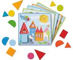 HABA 302949 - Zuordnungsspiel Tierische Abenteuer | Sortierspiel mit 5 Motivkarten und 15 Holzbausteinen in unterschiedlichen Formen und Farben | Spielzeug aus Holz und Pappe ab 18 Monaten