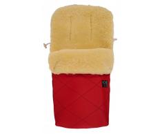 Lammfell Fußsack Natura, red