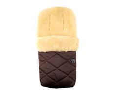 Lammfell Fußsack Natura, brown