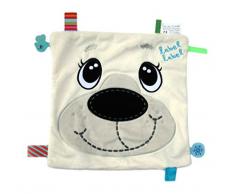 Vital Innovations LL-FR1233 Label Schmusetuch Square Eisbär, weiß