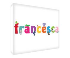 Feel Good Art Francesca Galerie verpackt Leinwandbild für Kinderzimmer, die Solide Front Panel (30 x 40 x 4 cm, mittel)