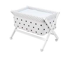 Be 42096 Babybett aus Holz x-förmig, 55x87x74 cm, blau