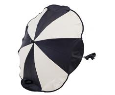 Altabebe AL7001-21 Sonnenschirm mit UV-Schutz, Durchmesser 70 cm, schwarz/beige