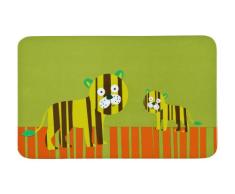 LÄSSIG Kinder Frühstücksbrettchen Essensbrettchen Melamin rutschfest/Breakfast Board Wildlife Tiger