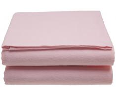 Junior Joy 6031PI Bett flannelette Blätter, rosa