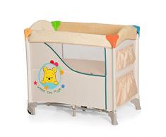 Hauck / Disney Sleep N Care Beistellbett / Stubenwagen / Reisebett / inklusive Matratze, Rollen, Utensilien-Taschen und Tragetasche / faltbar, klappbar und tragbar, Pooh Redy to Play (Beige)