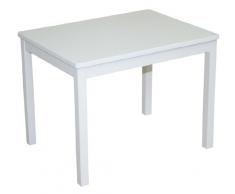 roba Kindertisch, Tisch weiß zum Spielen, Basteln & Malen im Kinderzimmer, HxBxT: 51x66x50 cm