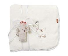 Fehn 058253 Kuscheldecke Peru / Kuschelige Schmusedecke für Babys und Kleinkinder ab 0+ Monaten - zum Kuscheln, als Krabbelunterlage, Schnuffeltuch oder Zudecke für zuhause und unterwegs