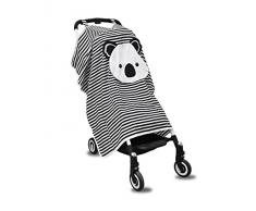 ToTs by Smartrike 310120 Bambus Buggy Sonnenschutz, schwarz