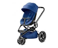 Quinny Moodd Kinderwagen, mit automatischer Aufklappfunktion, Ruheposition in beide Fahrtrichtungen, modernes Design, ab der Geburt bis ca. 3,5 Jahre, blue base/schwarz