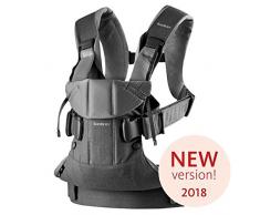 Babybjörn Babytrage One, Cotton Mix, Jeansgrau/Dunkelgrau