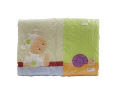 Pirulos 43500510 Nestchen für Kinderbett, Weiß / Leinen