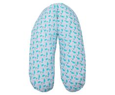 Ideenreich 2363 Stillkissen, 190 x 40 cm, flamingo türkis