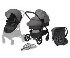 cbx 3-in-1 Kombikinderwagen, Kinderwagen Onida mit Babyschale Shima, inkl. Regenverdeck, Ab Geburt, Comfy Grey