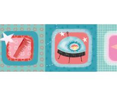 Wandpiraten 4260284290320 Tapeten Bordüre Borte Prinzessin Astro, 11.65 x 450 cm, blau