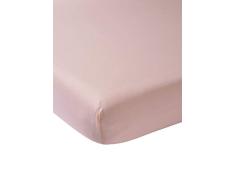 Meyco 566025 Jersey Spannbettlaken Laufgittermatratze Spieldecke Boxmatratze 100% Baumwolle 75x95cm, Altrosa
