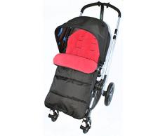 Fußsack/COSY TOES kompatibel mit Bebecar Kinderwagen Fire Rot