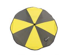 Sonnenschirm mit Universalhalterung von Gesslein – Sonnenschutz für Kinderwagen & Buggys│70cm Durchmesser, biegsam, für Rund- und Ovalrohre