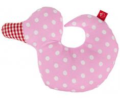 La Fraise Rouge 4251005600252 Rassel Ente Marie, rosa mit weißen Punkten