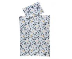 Schardt 13 501 1/785 2-teilige Bettwäsche Jungle, Kissen 40x60 cm/Zudecke 100x135 cm, beige, 700 g