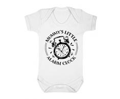 Art Hustle Mummy s Little Wecker Baby Boy Mädchen Unisex Short Sleeve Bodysuit (weiß – 0–3 Monate)