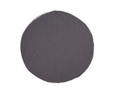 LÄSSIG Krabbel-und Spieldecke aus Muslin Bio-Baumwolle waschbar/Seat Cushion Muslin anthracite