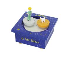 Trousselier - Der kleine Prinz Saint Exupery - Tanzende Musikbox - Spieluhr - 2 abnehmbare Figuren - Einfache Bedienung - Musik Mozarts Kleine Nachtmusik - Farbe königsblau