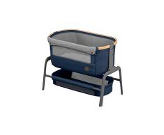 Maxi-Cosi Iora-Beistellbett mit weicher Matratze, Reisebett, geeignet ab der Geburt, 0 Monate - 9 kg, Essential Blue (blau)
