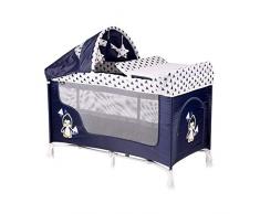 Lorelli San Remo 2+ Reisebett, faltbar, für Babys, Blau