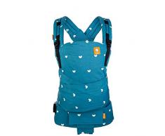 Tula Half Buckle Babytrage für Neugeborene ab Geburt, Ergonomisch Baby-Tragetasche Bauchtrage Rückentrage (Playdate)