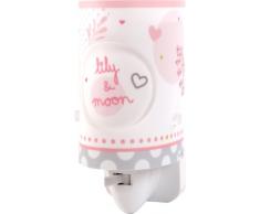 lily & moon Nachtlicht Dalber 62495 Teddy Herz rosa Lampe Kinder Zimmer